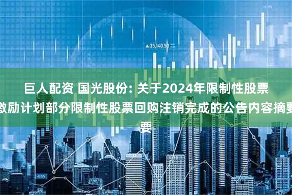 巨人配资 国光股份: 关于2024年限制性股票激励计划部分限制性股票回购注销完成的公告内容摘要