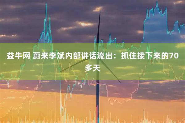 益牛网 蔚来李斌内部讲话流出：抓住接下来的70多天