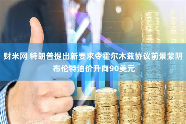 财米网 特朗普提出新要求令霍尔木兹协议前景蒙阴 布伦特油价升向90美元